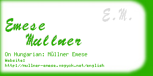 emese mullner business card